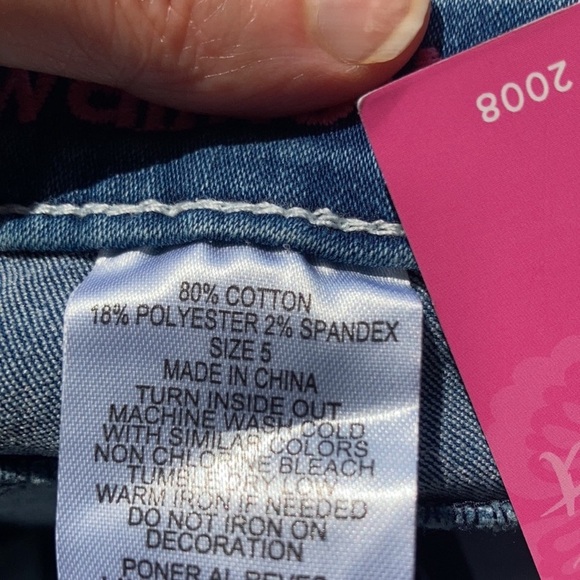 Wallflower embroidered butterfly be you tiful jean short girls 5 - Picture 14 of 17